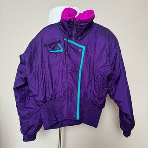 Sunice Vintage Ski Jacket Purple Pink Teal